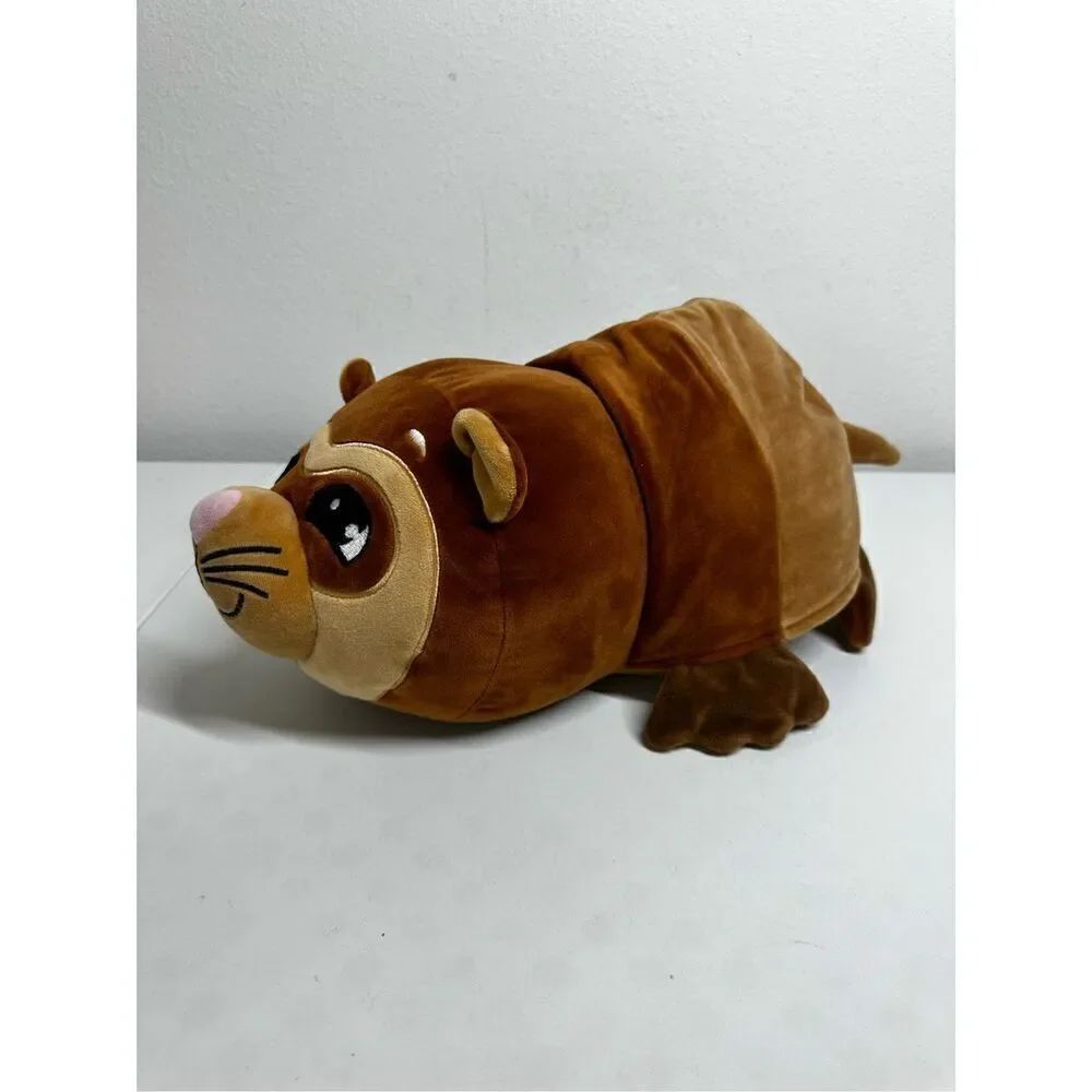 FlipaZoo Mushmillows Emmet Ferret to Trotter Otter 15in Plush Toy